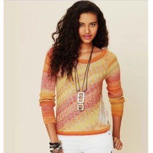 Free People Sunset Scoop Neck Crop Sweater